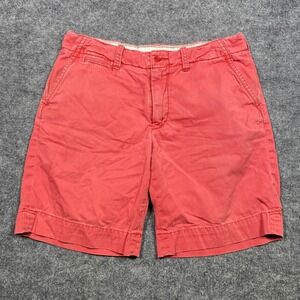 Polo Ralph Lauren Mens Chino Shorts Size 34 Salmon Pink Coral Cotton Twill 8.5in